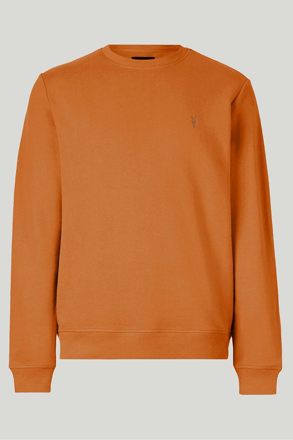 Orange color sweatshirt sales