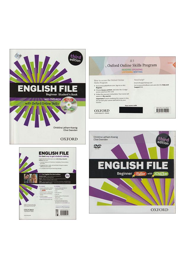 OXFORD UNIVERSITY PRESS-English File: Beginner Student's Book and iTutor and Online Skills (No Workbook) (Cd and Coded) 1