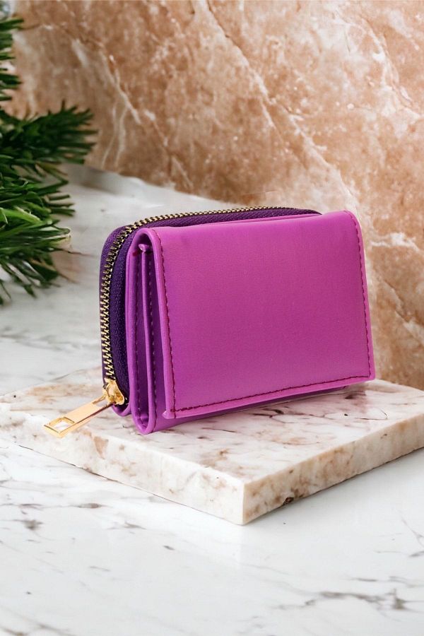 Women's wallet with snap coin purse best sale