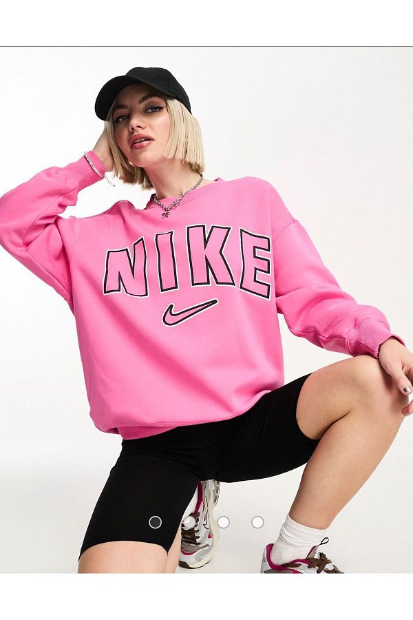 Hot pink nike jumper store