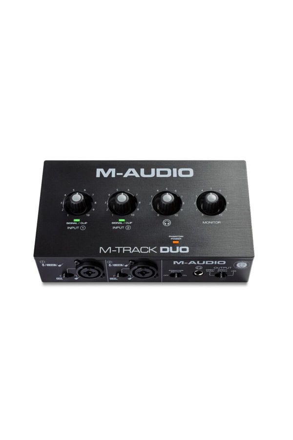 M-AUDIO-M-Track Duo USB Audio Interface - Audio Interface for Recording, Stream, and Podcast Sn 1 1