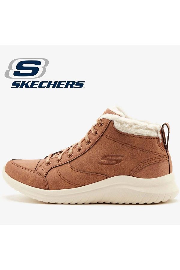 Skechers ultra flex tan best sale