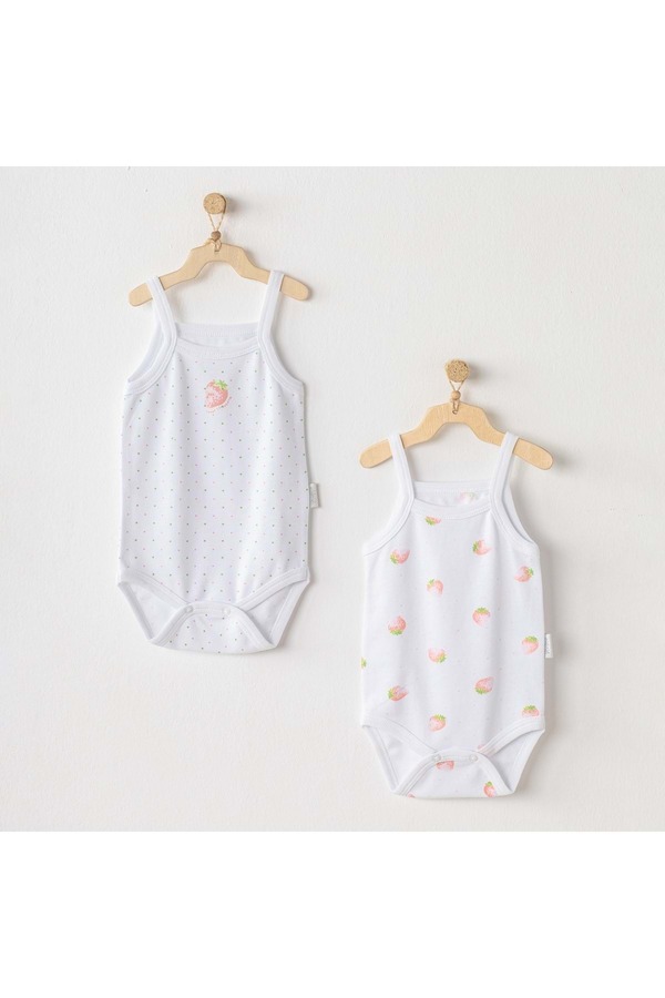 Andy Wawa Beyaz Bebek Çıtçıtlı Atlet BEYAZ