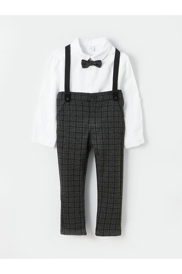 LC Waikiki-Lcw Plaid Patterned Baby Boy 3 Piece Set 1