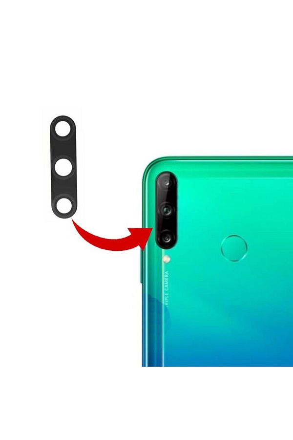 Nettech-Huawei P40 Lite E Black Compatible Camera Glass - Teknonet 1