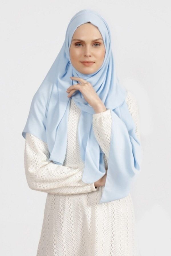 Differenza-Crepe Shawl Baby Blue 1