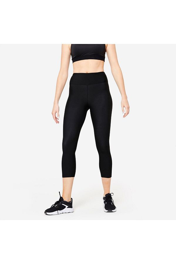Decathlon Women s Black 7 8 Fitness Leggings Fle 100 Trendyol
