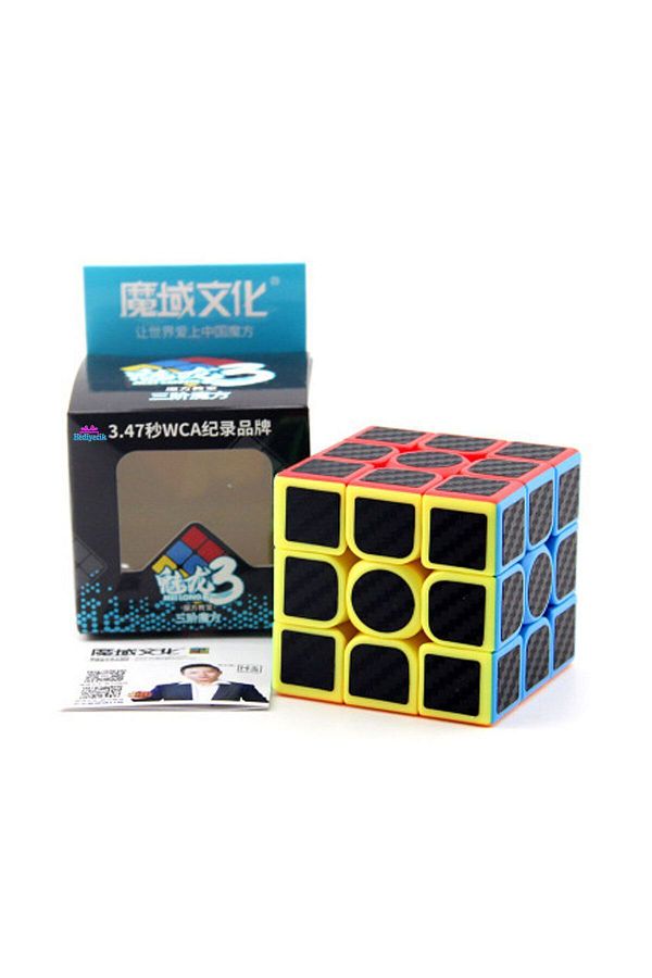 hediyecik-Moyu Meilong 3X3 Carbon Fiber Intelligence Cube Intelligence Cube Cube Speed Cube 1