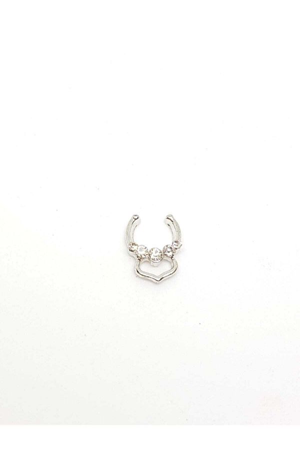 TUNA TAKI AKSESUAR Jewelled Snap Nose Ring Trendyol