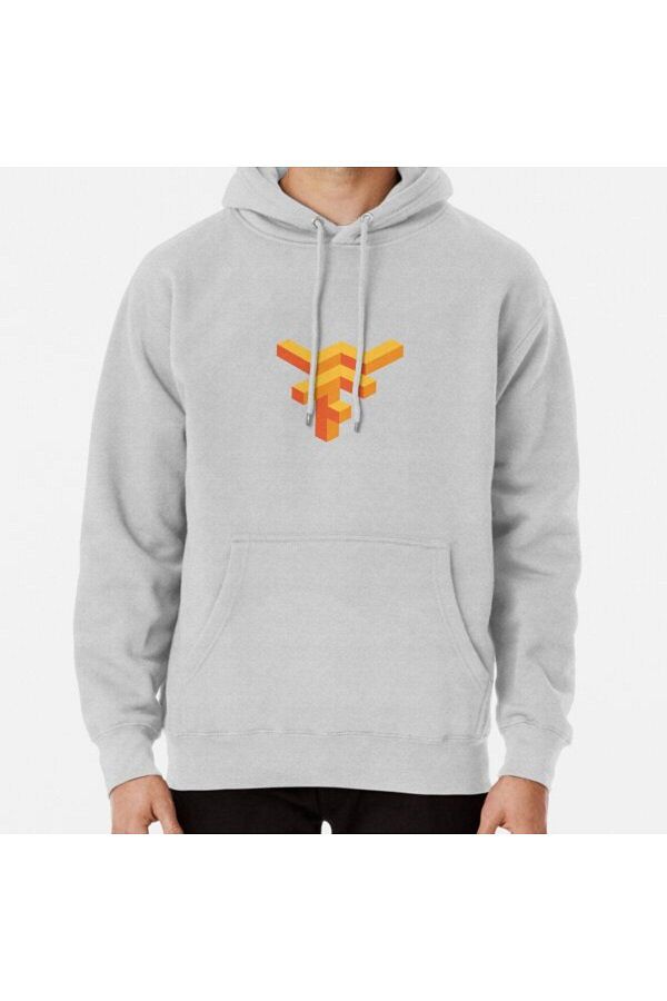 Denim Iconic-Wtf Tensorflow - Machine Learning Developer Framework Printed Hooded Sweatshirt 1