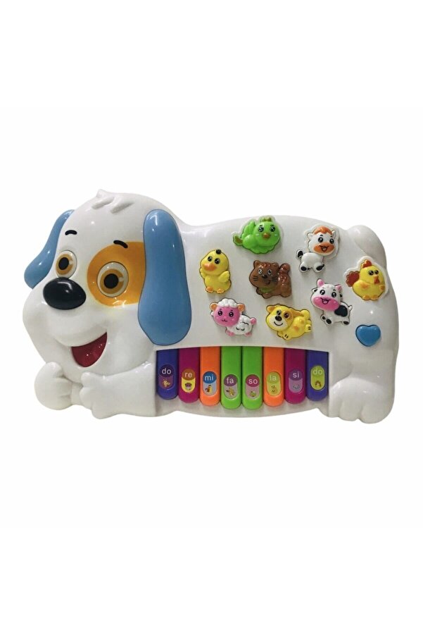 Can Ali Toys Canali Çiftlik Hayvan Sesli Eğitici Piyano Oyuncak - Köpek