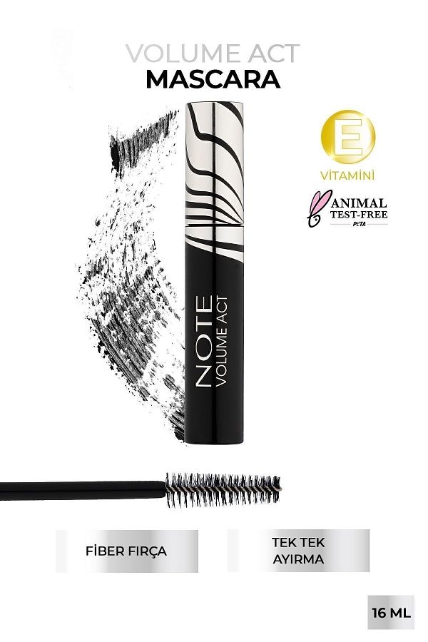 NOTE-Volume Act Single Separation and Volume Effect Mascara - Black 1