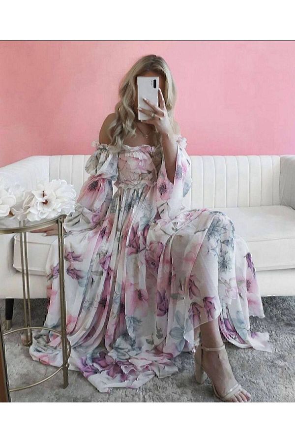 Pastel chiffon dress top