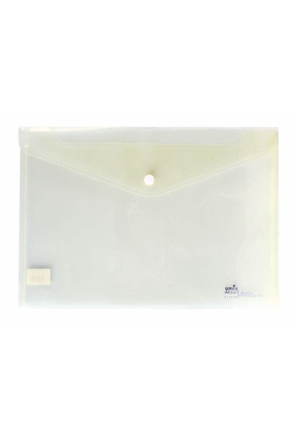 Umix-A4 Transparent File - Snap Fastener, U1120 Model, 1 Piece 1