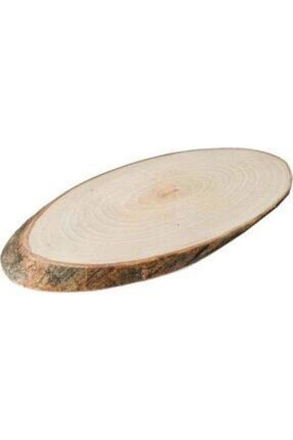 canhobitasarım-Natural Wooden Can Hobby Design - Decorative Log, Oval Tray Serving Log 1