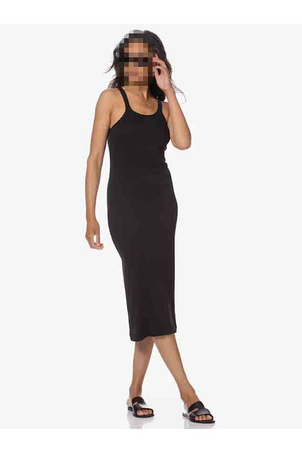 A AR MODA TEKST L Women s Knee Length Dress Camisole Cut Trendyol