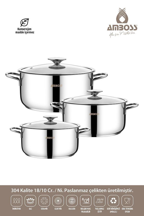 Amboss-6 Piece Cool Deep Pot Set 1