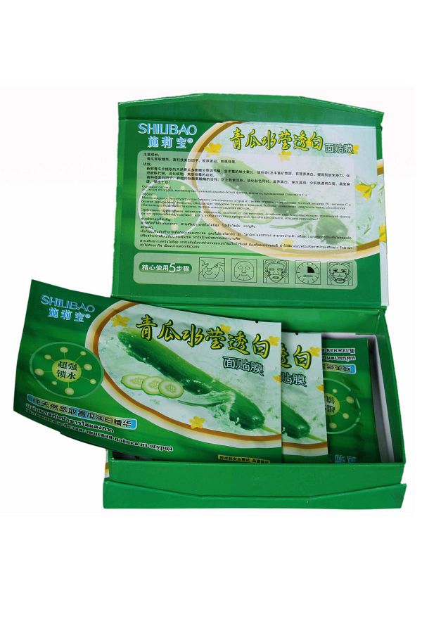 SHILIBAO-Cucumber Extract Face Mask (10 PIECES IN BOX) 1