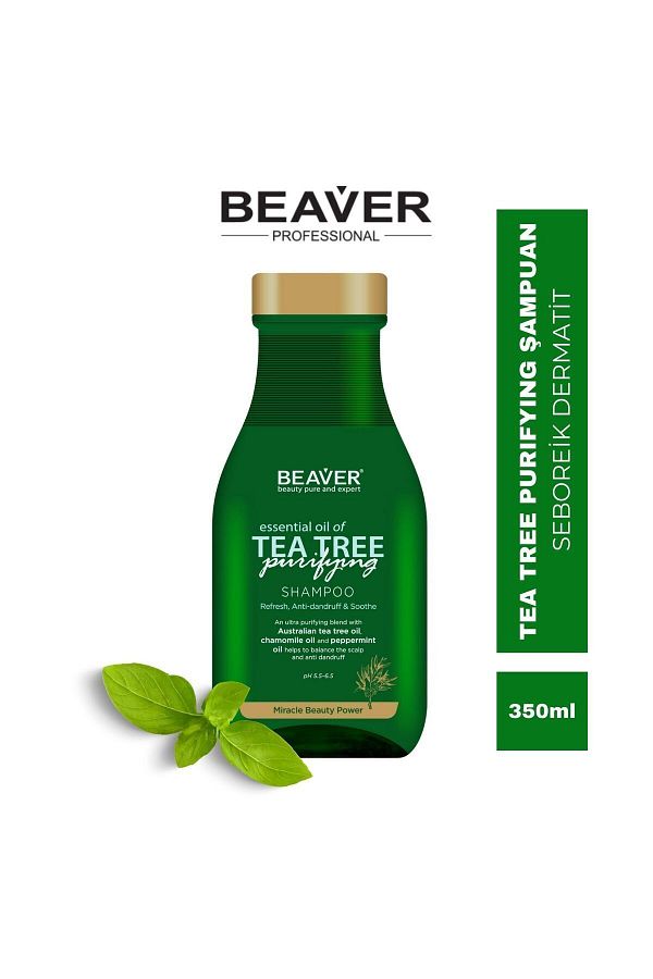 Beaver-شامبو شجرة الشاي مع تفاصيل مستخلص شجرة الشاي - 350 مل 1