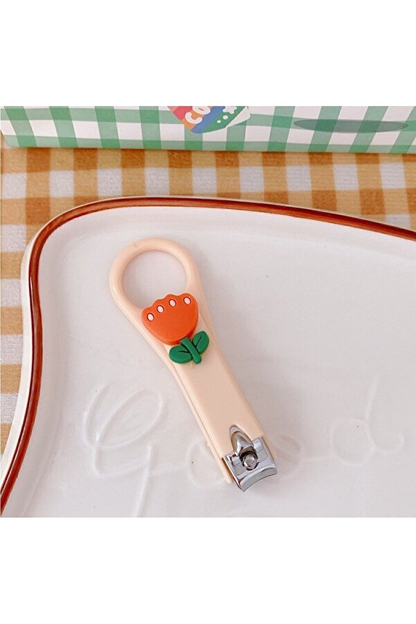 Keyfi Sepet Kawaii Figürlü Renkli Bebek Çocuk Tırnak Makası 1 Adet