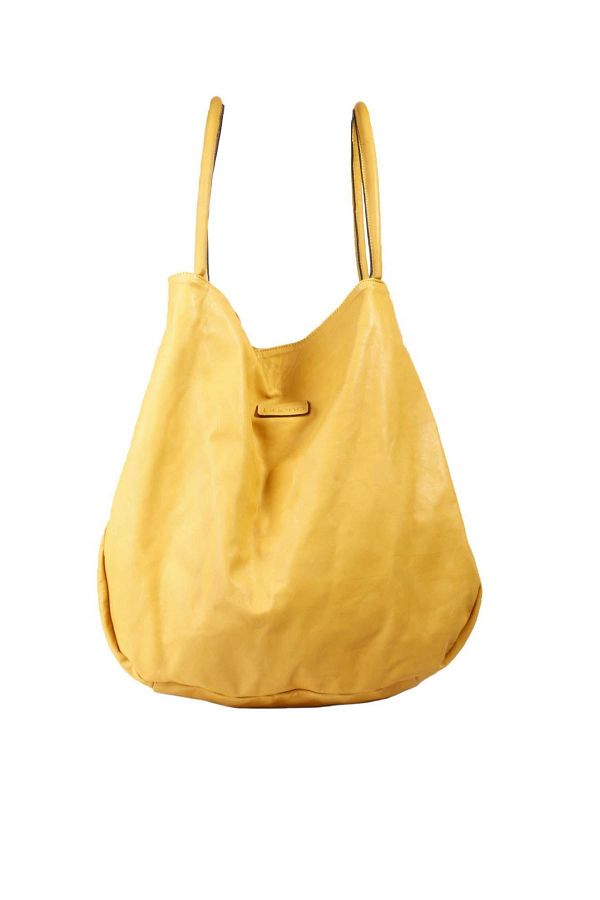 Bueno Shoes Yellow Leather Women s Shoulder Bag 01wb0014 Trendyol