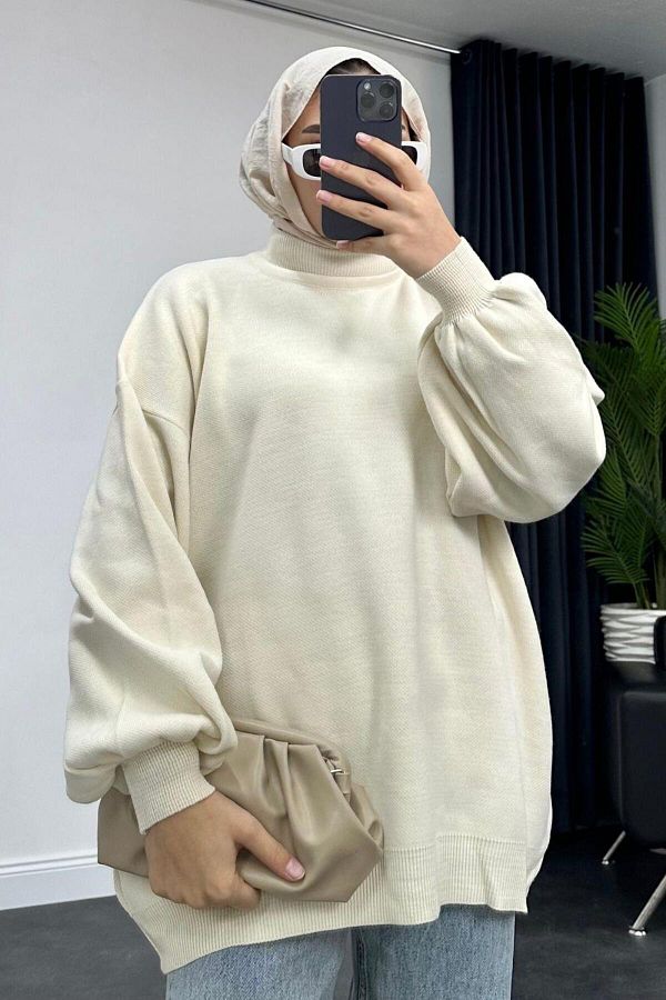 White half turtleneck sale