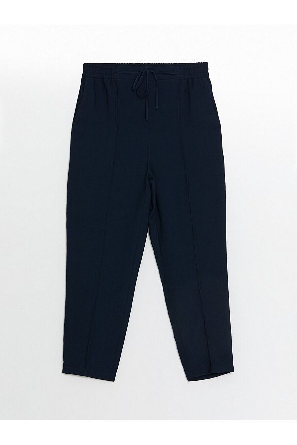 LC Waikiki-Pantaloni drepti pentru femei LCW cu talie elastică 1