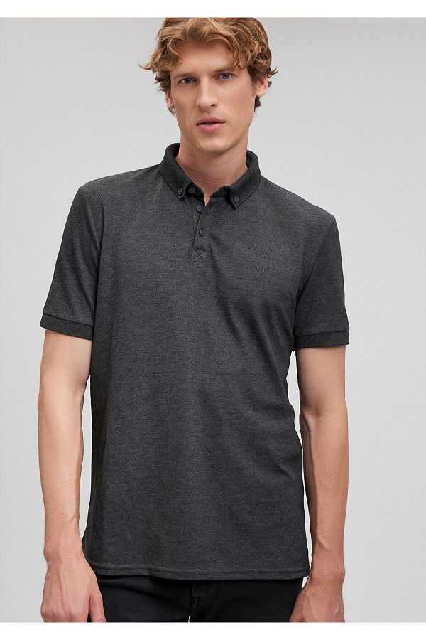 Mavi-Antracitové Slim Fit Polo tričko -063247-28392 1