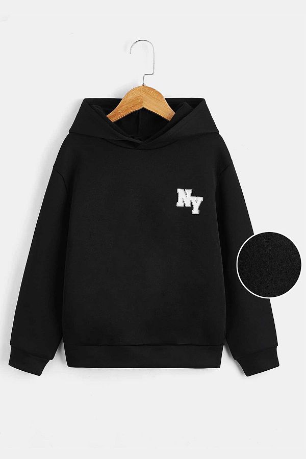 uyguntarz-Bequemes Sweatshirt mit Ny-Aufdruck für Jungen und Mädchen 1