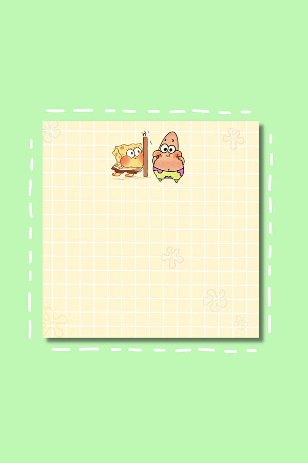 pnkycrco-Checkered SpongeBob Memopad Note Paper Memo Pad 1