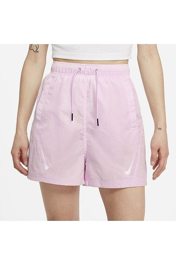 Nike swoosh shorts pink hot sale