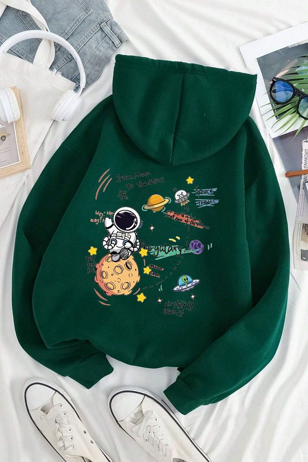 uyguntarz-Bluza oversize z nadrukiem Galaxy 1