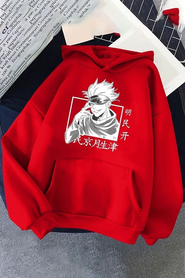 uyguntarz Unisex Jujutsu Kaisen Printed Sweatshirt Trendyol