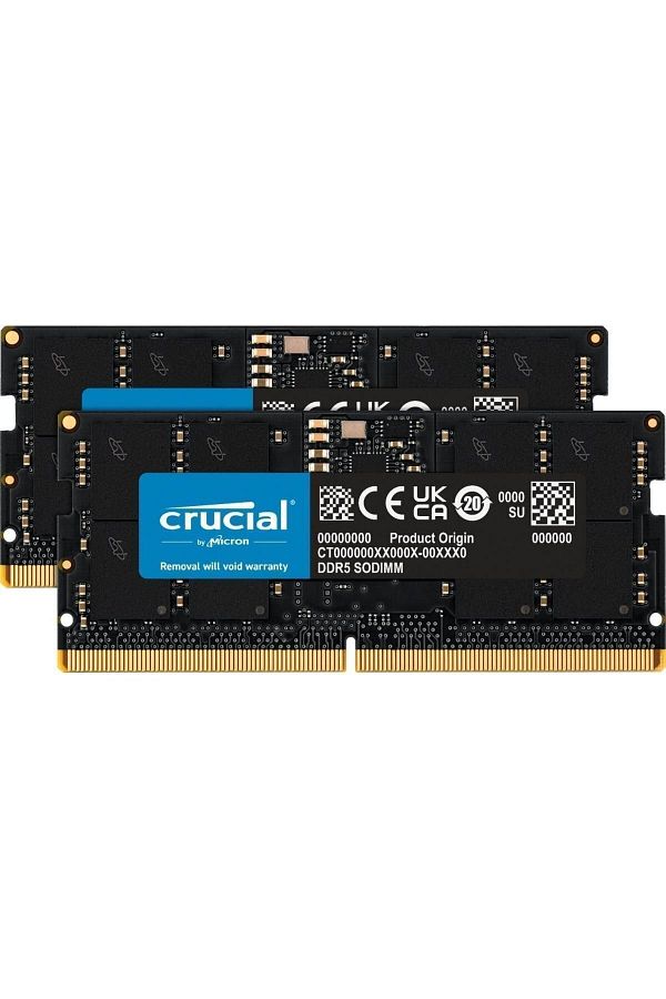 Crucial-32gb Kit (2x16gb) Ddr5 4800 Sodym Cl40 (16gbit) Ct2k16g48c40s5 Notebook Ram Memory 1