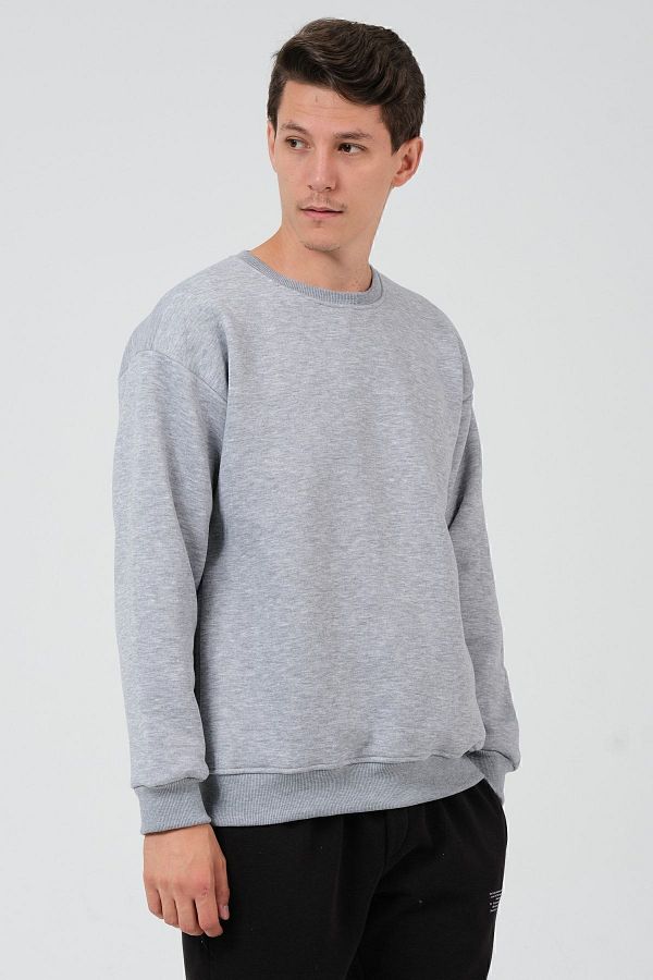 Fuzzy crew neck sweatshirt new arrivals
