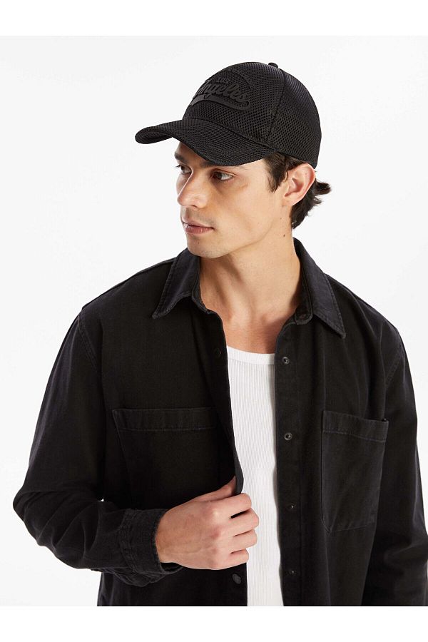 LC Waikiki-Lcwk Text Printed Men's Cap Hat 1