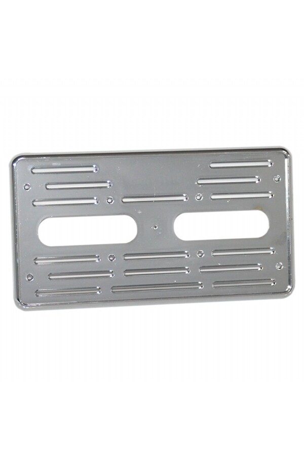 crt-Hummer Type Square Thin Plate Holder Plastic Chrome - As 1 Piece 1