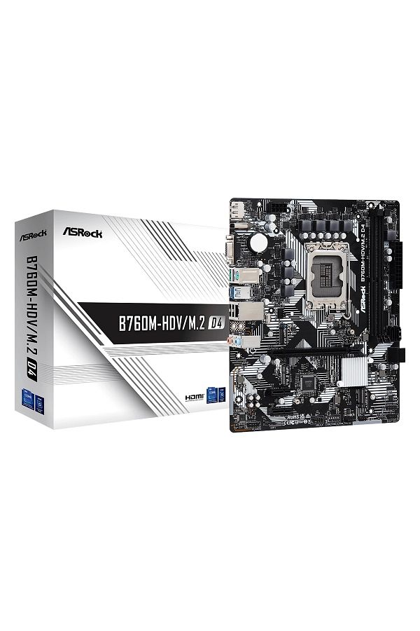 ASROCK-B760m-hdvm2 D4 -IntelLga1700 Ddr4mATXMotherboard 1