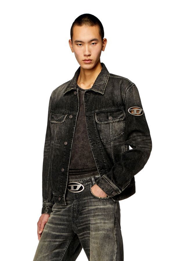 Diesel Men s Black Jean Coat Trendyol