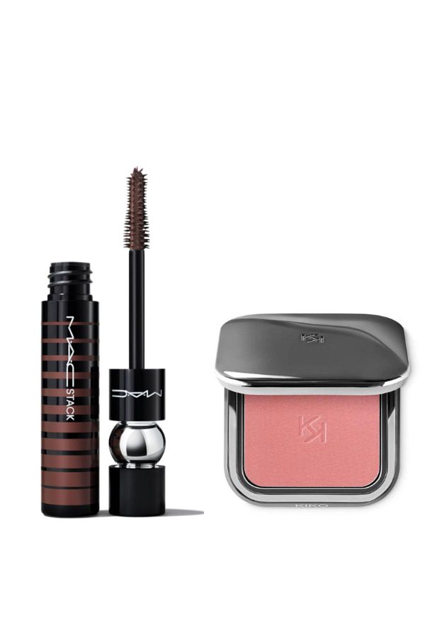 M.A.C-Macstack Mascara - 10 Warm Mauve Micro Brush Chestnut Stack and Blush Set of 2 1