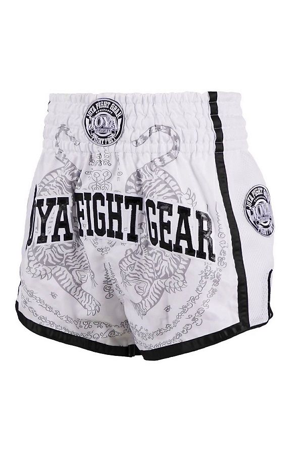 Joya-Kick Boxing Shorts White 1