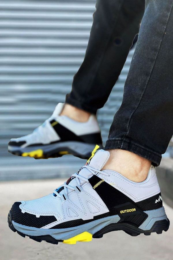 Demashoes Stone Color Waterproof Up to Lacing Part Parachute Fabric Non Slip Sole Sports Shoes Sneakers Trendyol