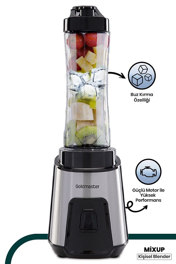 GOLDMASTER-Personal Smoothie Blender with Stainless Steel Blades with Mix Up Ice Crushing Feature 1