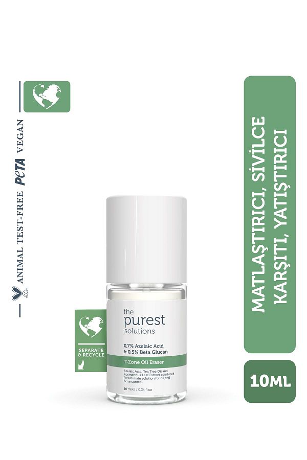 The Purest Solutions-قناع العناية بالوجه الفوري المطفي والمضاد لحب الشباب للبشرة الدهنية تي زون 10 مل 1