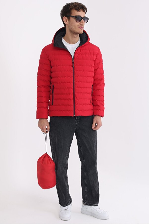 Superdry Roter Langer Wintermantel Marikoo Mantel Rot MARIKOO