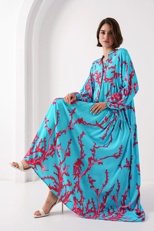 Bigdart-Rochie cu modele autentice Ice Blue 2423 1