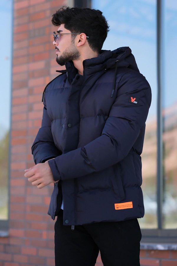 Stilkombin Furry Inner Surface Detachable Hooded Puffer Jacket 2911 50213 Trendyol