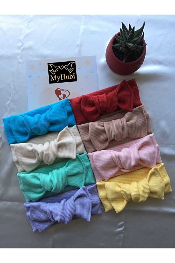 MyHubi 8'li Kombin El Yapımı Ribana Kız Bebek Bandana