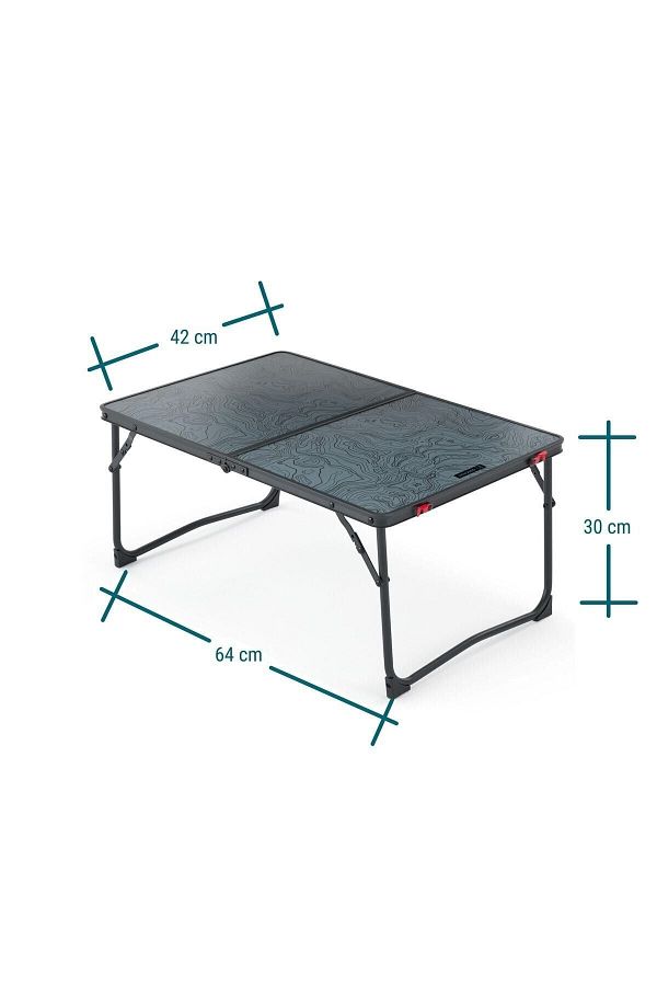 easytekno Quechua Outdoor Gray Camping Table Folding Design Mh100 Trendyol