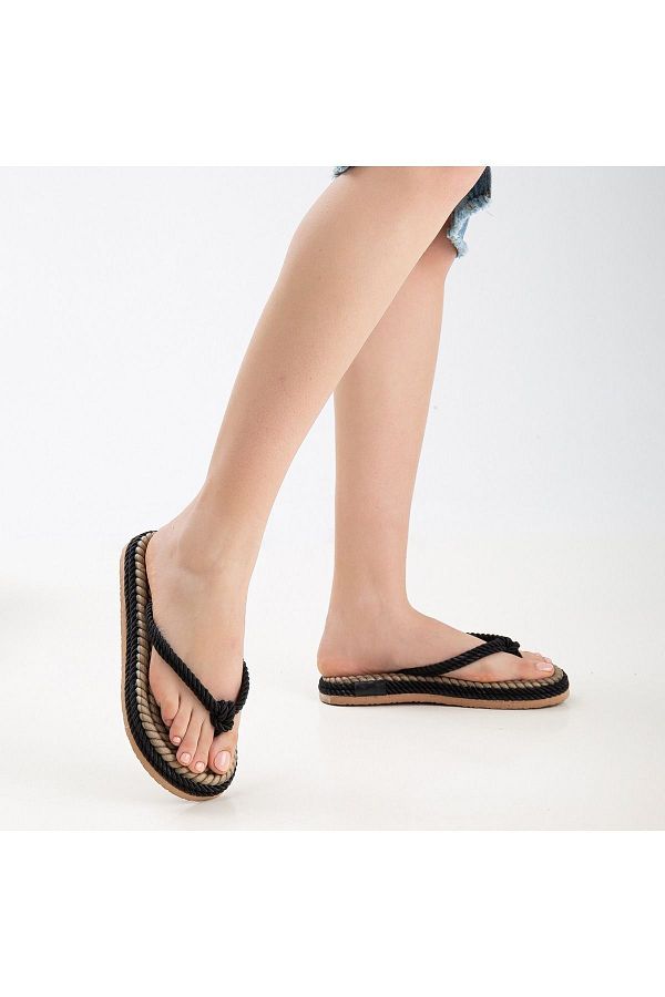 Wicker flip flops cheap